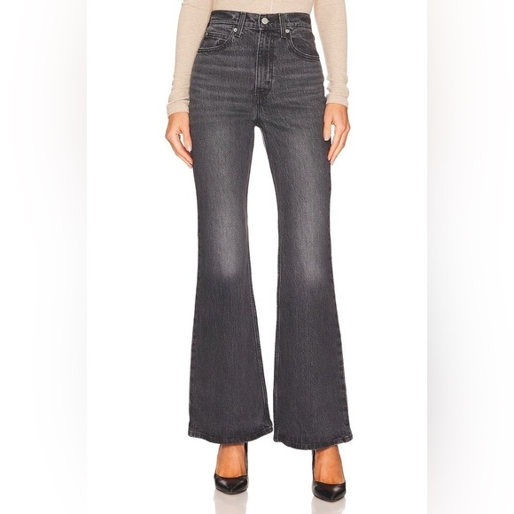 NEW Levi's 70's High Flare Jeans in Just a Hint 25 - Picture 7 of 16